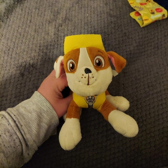 Nickelodeon Paw Patrol RUBBLE THE PUPPY DOG 6" Plush STUFFED ANIMAL Toy soft - Picture 2 of 11